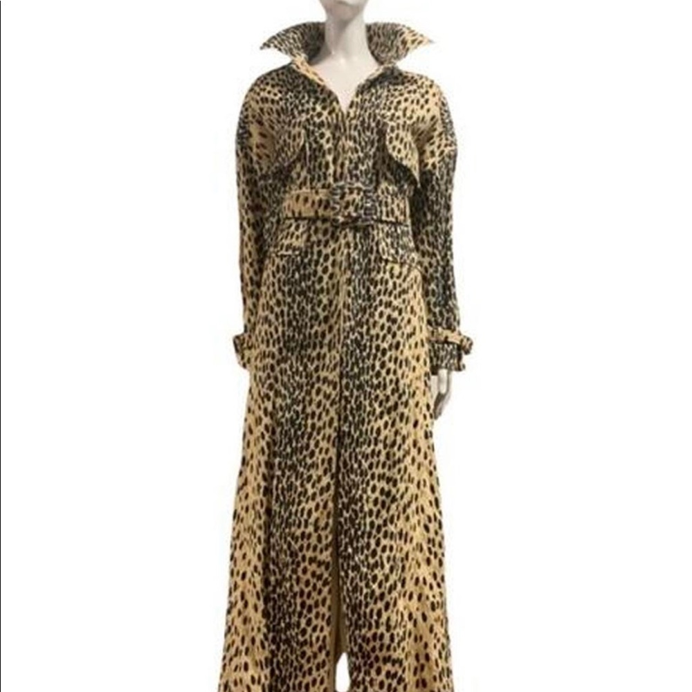 Jacquemeus Animal print Thika trench coat